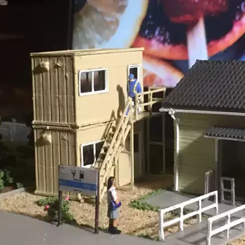 1/144 N Scale Building Model Container House Model Miniature Collection Sand Table Landscape Scene Layout Model Toys