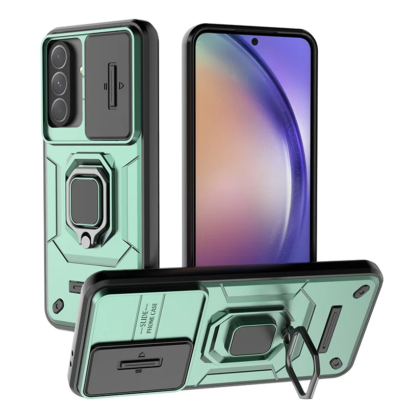 Protective Slide Camera Lens Phone Case - Durable Armor Back Cover for Samsung Galaxy A56 5G