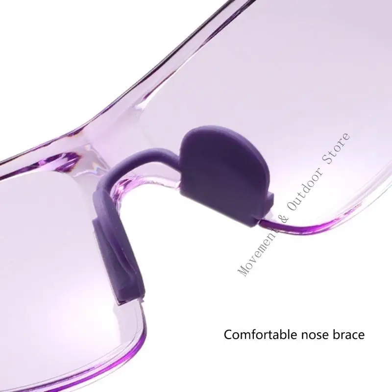 야외 스포츠 및 실험실 용 T4MF Clear PC Windproof Glasses Antiog 스크래치 저항성 프레임 안경