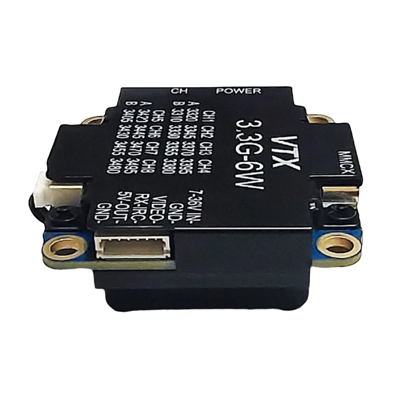 3.3G 6W VTX 6000mW 16CH FPV 비디오 송신기 장거리 FPV 레이싱 드론 프레임-A86Z용 무선 송신기 모듈