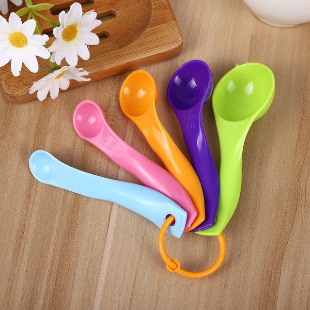 Set Of 5, Kitchen Baking Tools, Plastic Measuring Spoon