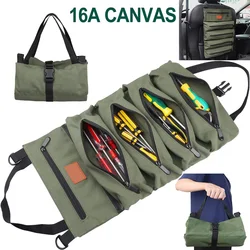 Multi-Purpose Canvas Tool Organizer and Storage Roll (Green)