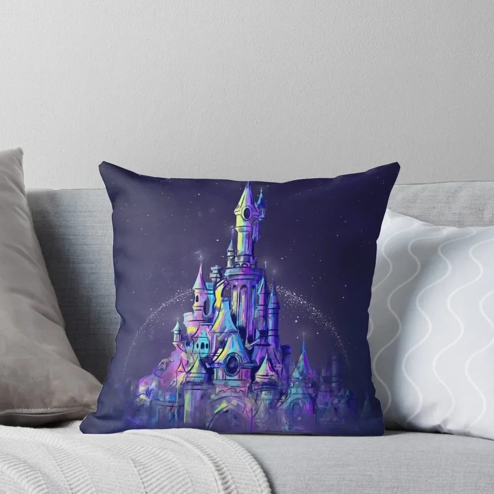

Magic Princess Fairytale Castle Kingdom Throw Pillow Pillow Covers Decorative Sofa Covers autumn decoration