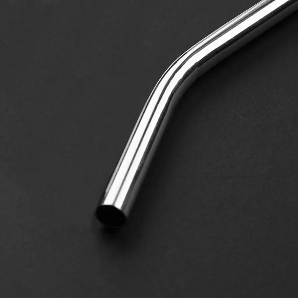 Reusable Stainless Steel Drinking Straws Set with Cleaner