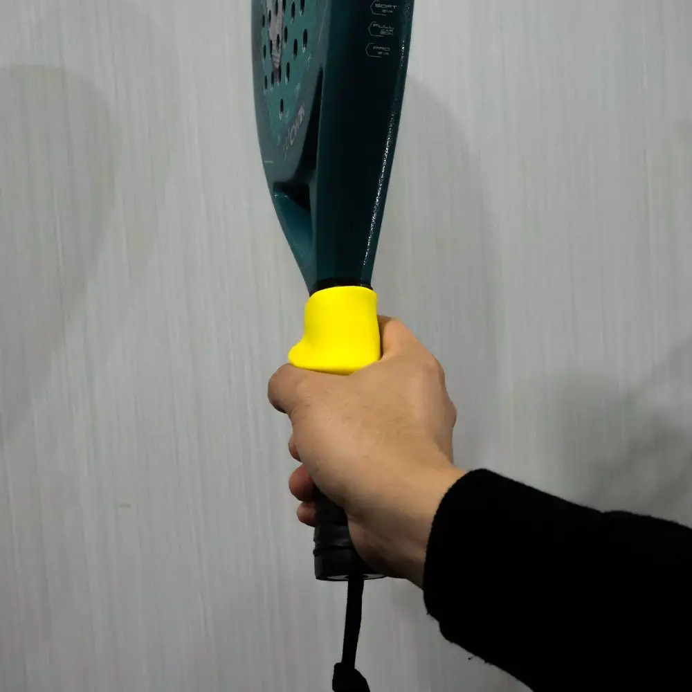 실리콘 테니스 라켓 그립 코르 컴포트 미끄럼 방지 피크 라켓 그립 교정 장치 3가지 색상 사용 가능 휴대용