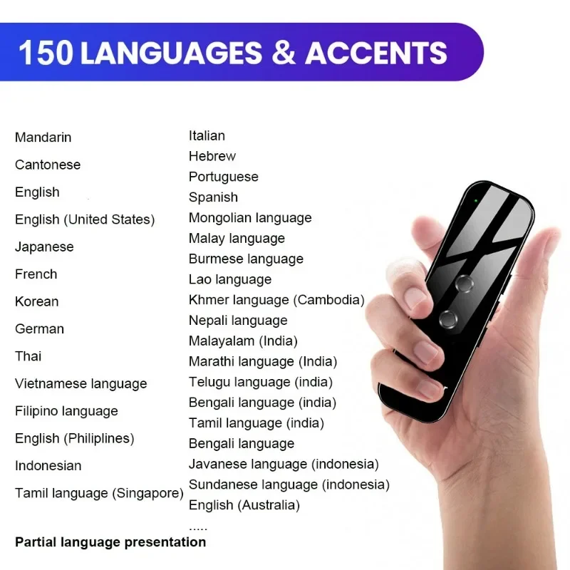 G6 Language Translator Device 137 Languages Online Offline 2-Way Voice Text Real Time High Accuracy Translation