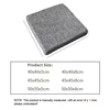 Plus Hard High Density Sponge Sofa Cushion Solid Wood Redwood Window Mat Tatami Chair Linen Cloth Square Cushion 5-8cm Thickness 6