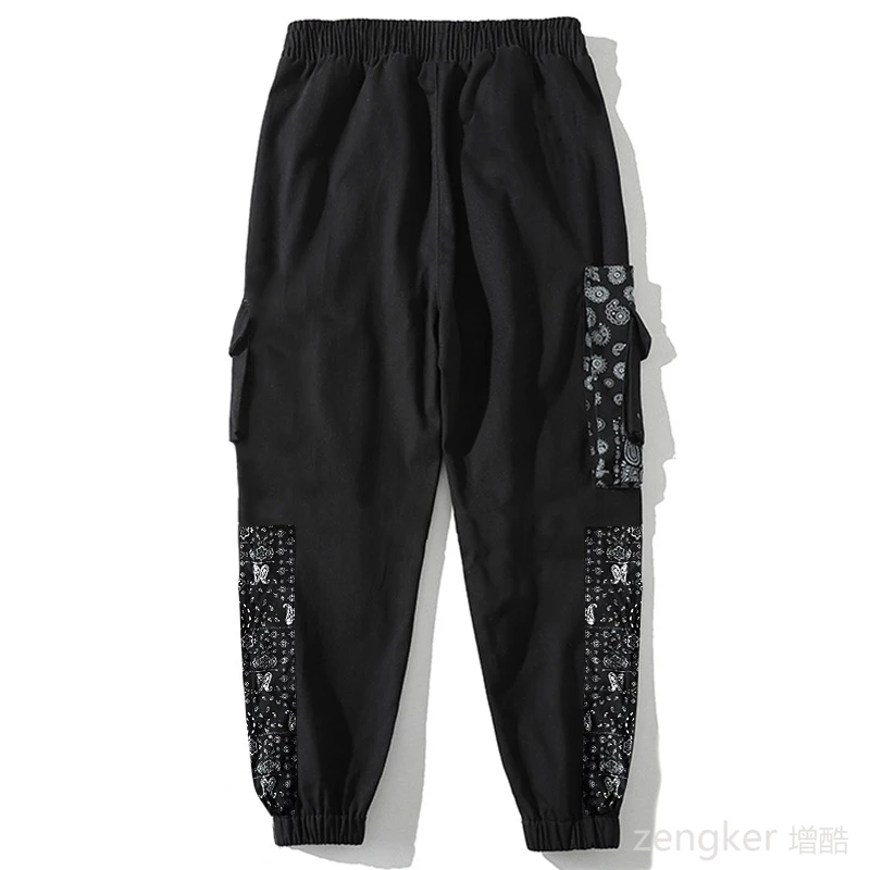 Summer men casual loose plus size man thin sports pants extra large size  tide fatr stitching pocket trousers 10XL 9XL 2