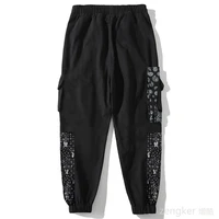 Summer men casual loose plus size man thin sports pants extra large size  tide fatr stitching pocket trousers 10XL 9XL 2