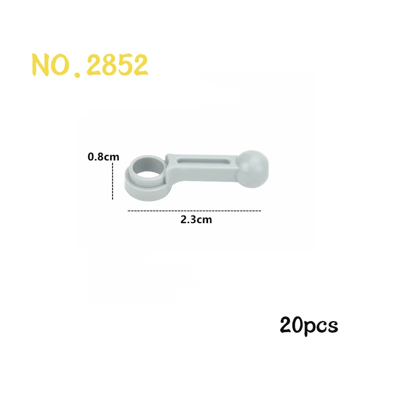 MOC Technical Connector Building Block Parts - Motor Model Car Engine Cylinder Brick by Leduo Toys