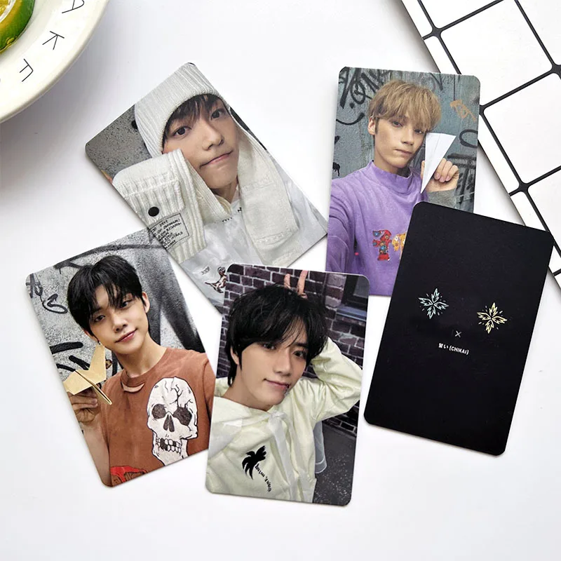 Boy Idol New Album CHIKAI Series HD Printd Photocards SOOBIN YEONJUN BEOMGYU TAEHYUN HUENINGKAI Lomo Cards Fans Gifts 5Pcs/Set