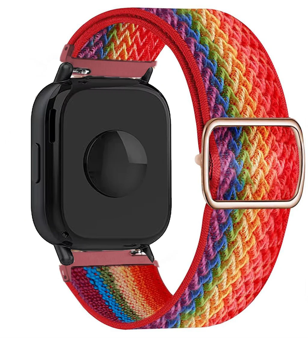 Breathable Adjustable Elastic Nylon Smartwatch Strap Bracelet