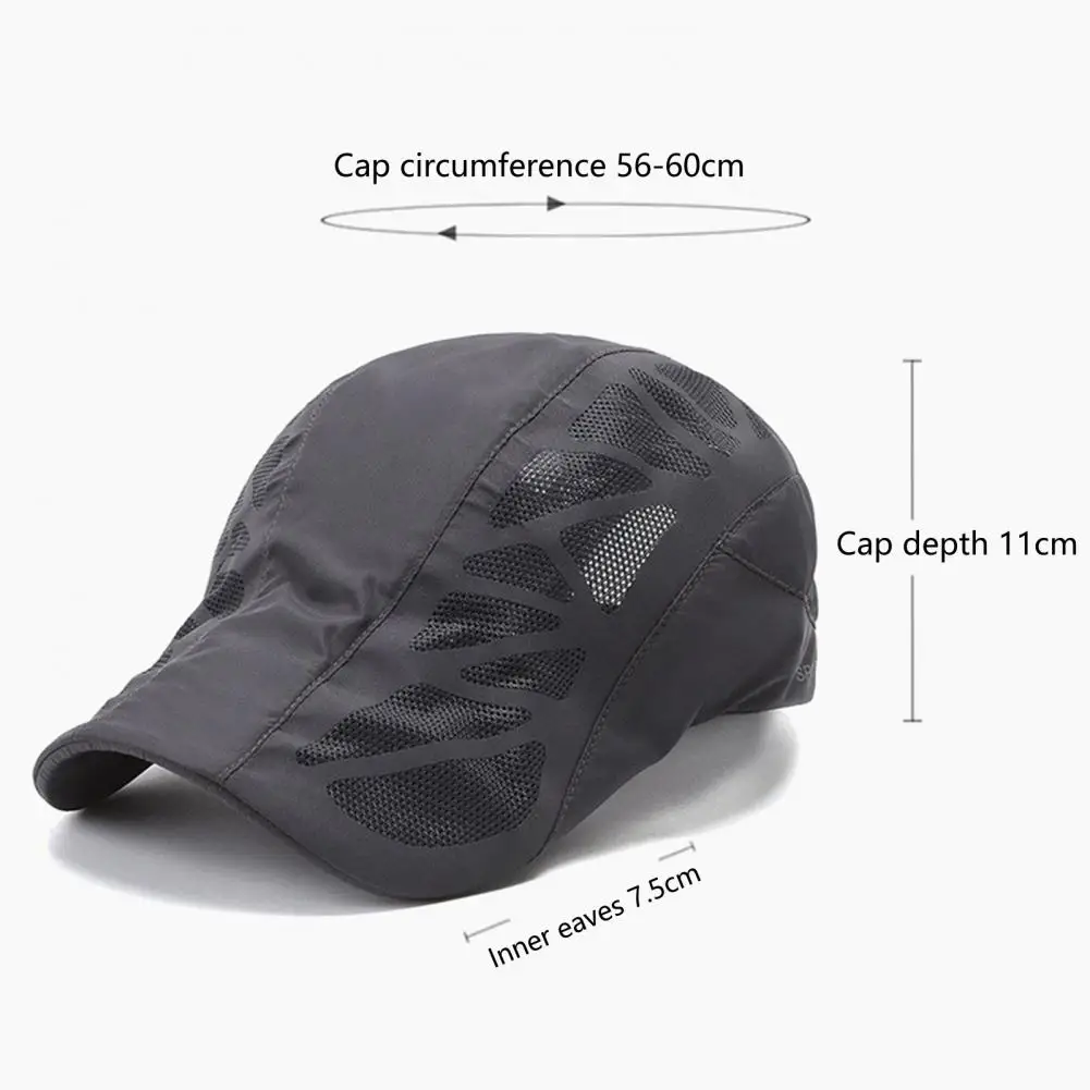 

Durable Peaked Cap Breathable Headwear Summer Cap Adjustable Buckle Sun Hat