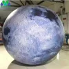 Blow Up Giant Inflatable Moon With Built in LED Lights Airtight PVC Planet Balloon Earth Balloon For Festival Decoration 4