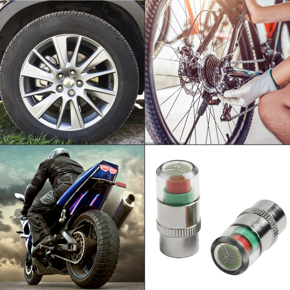 

Sensor Pressure Monitor Valve Useful Car Auto Tire High Quality Plastic Pressure Test Stem Replacement 2.4PSI 4PCS
