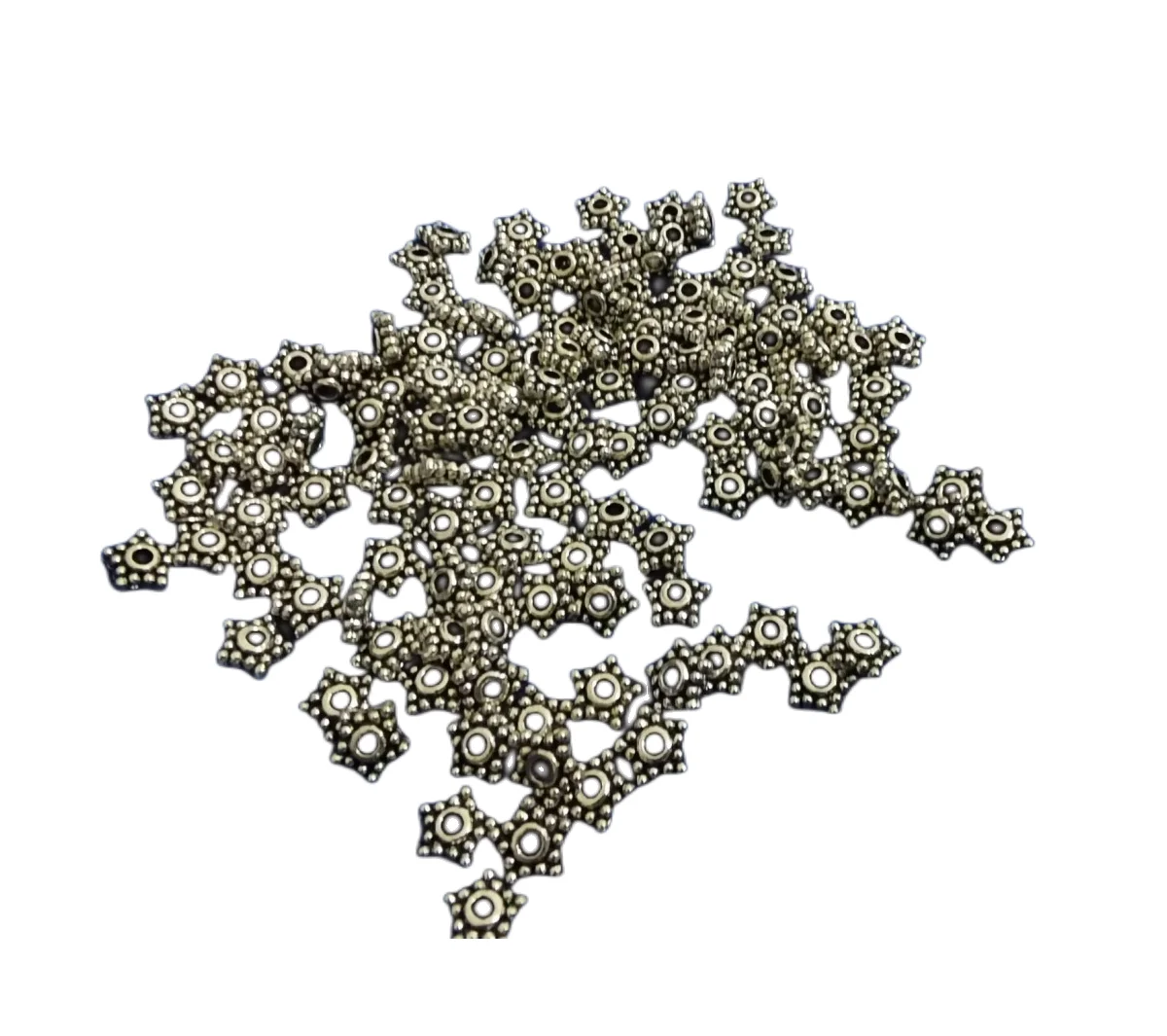 

1500pcs золото под старину Silver бусины с фиксатором в форме звезды 5,5mm A361