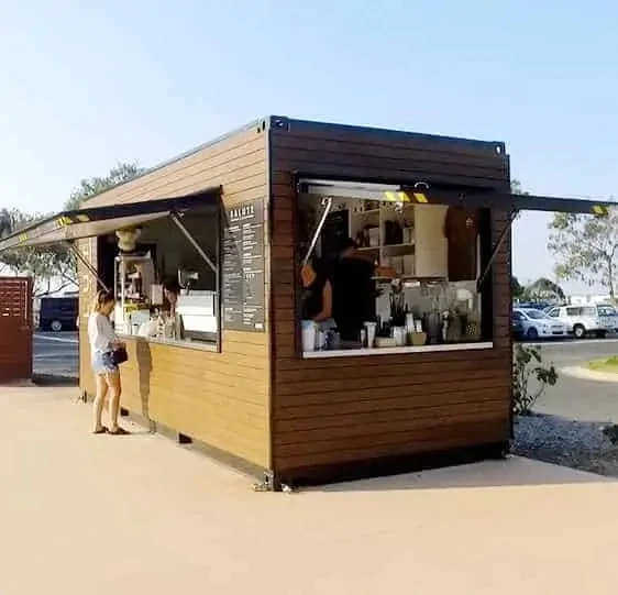 Chiosco Pieghevole Prefabbricato Dell'Alimento Della Caffetteria Del Contenitore Della Casa Del Contenitore