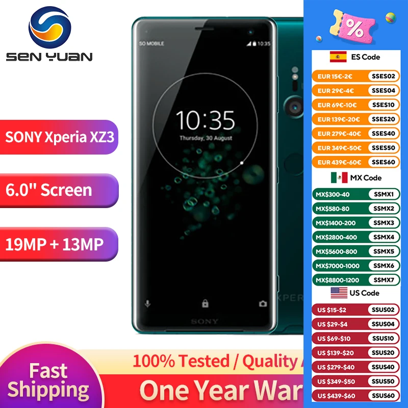 Sony Xperia XZ3 4G LTE Mobile Phone 6.0