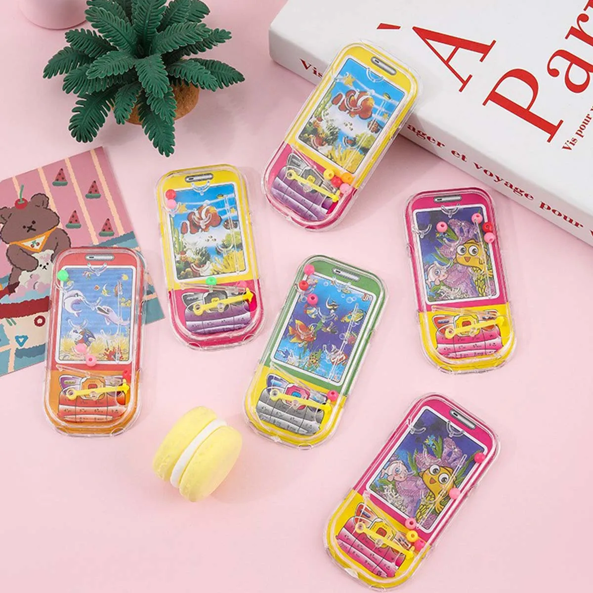 Pinball Maze Toy 12pcs Children's Toy Mobile Phone Pinball Maze Type Toy Kindergarten Puzzle Marble Game Maze Game Party Decorations