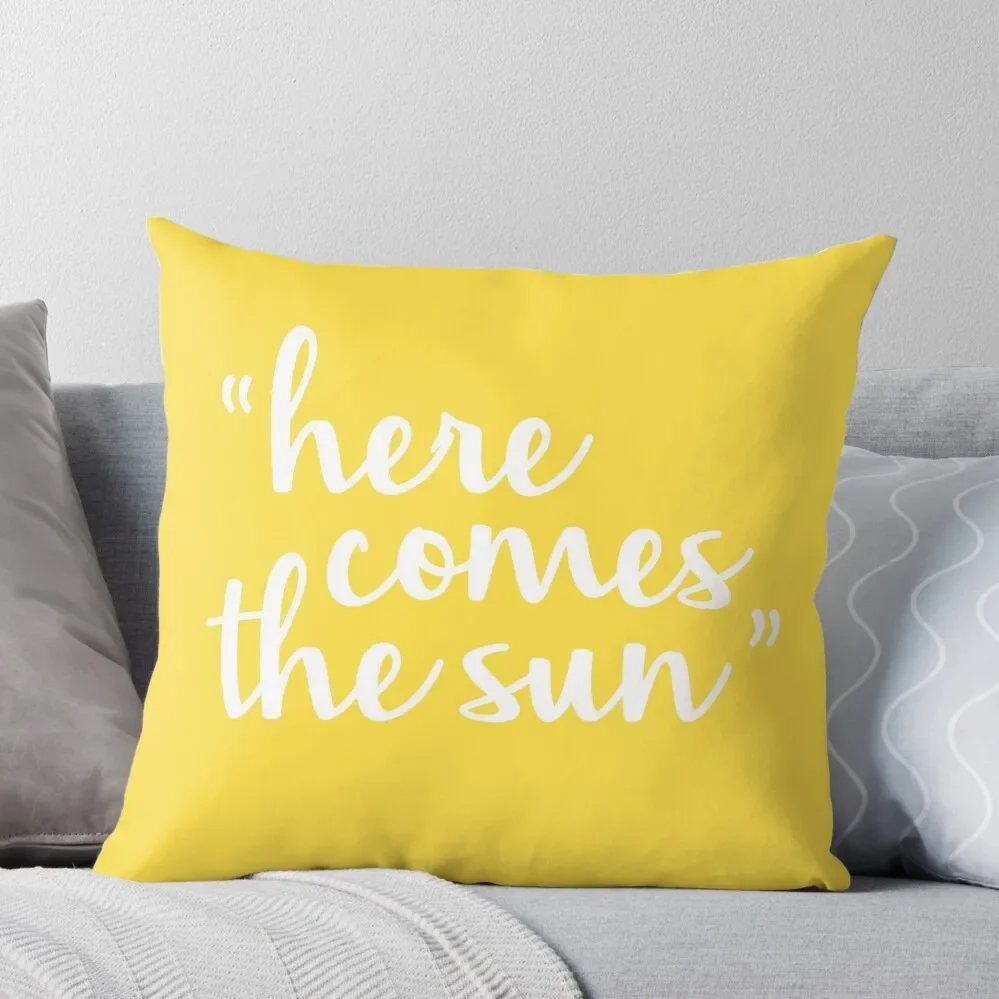 

Here Comes The Sun Throw Pillow sleeping pillows Christmas Pillow
