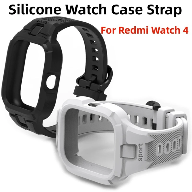 Redmi Watch 4 용 스포츠 TPU 시계 스트랩 Redmi Watch4 시계 케이스 스트랩 용 통기성 실리콘 교체 팔찌 팔..