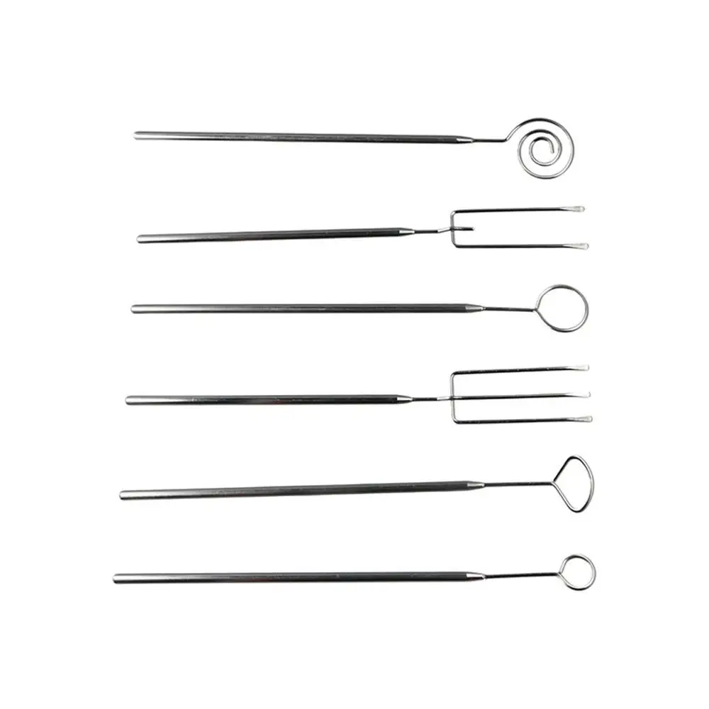 Stainless Steel Chocolate Dipping Fork Irregular Shaped Rustproof Cheese Fondue Fork Silver Long Handle Chocolate Dipping Tool chocolate dipping fork