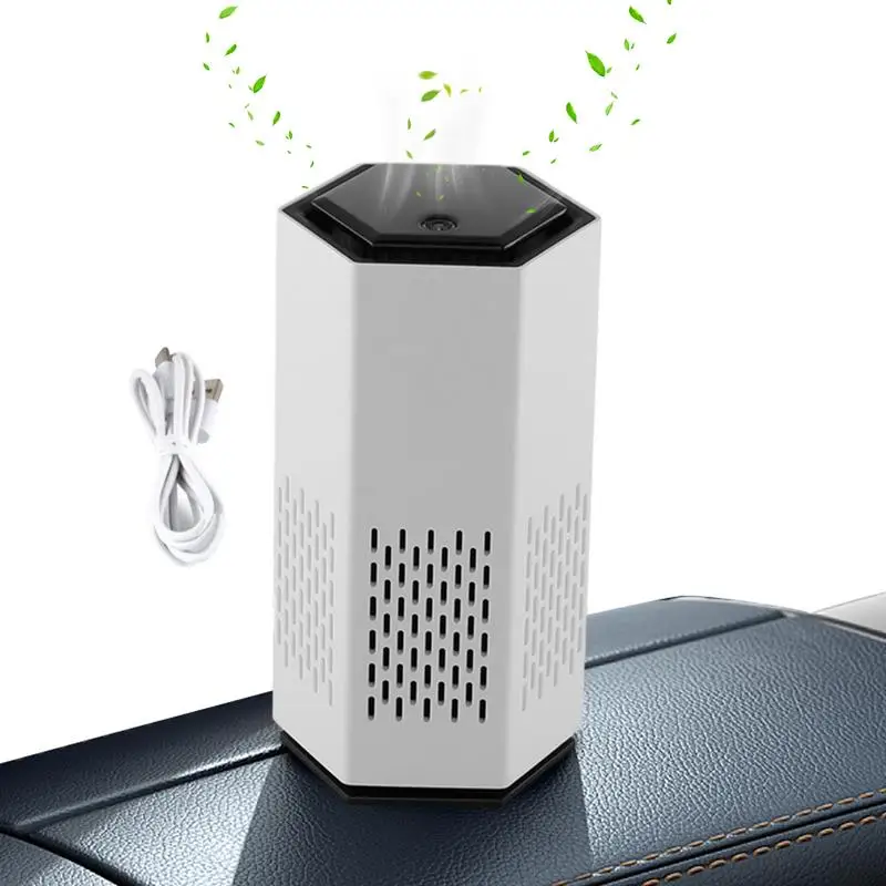

Мини-очиститель воздуха для автомобиля, портативный автомобильный очиститель воздуха со светодиодным освещением, очиститель воздуха для отеля, спальни, путешествий, RV