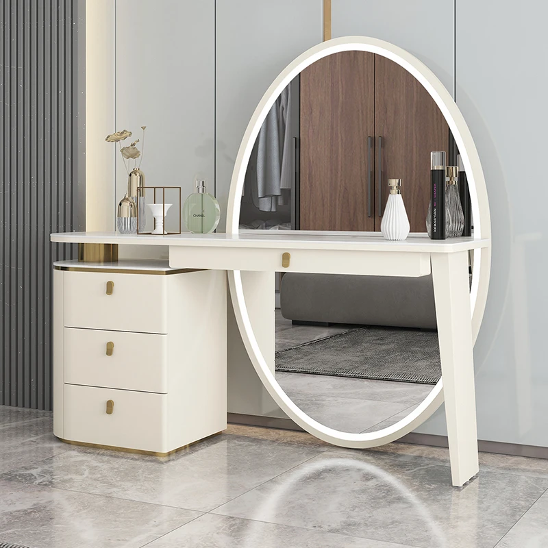  SMQHH Mirrored Dressing Table All Solid Wood Dressing