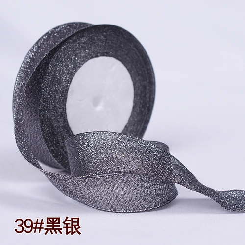 Elegant Glitter Satin Ribbon - Perfect for DIY Crafts, Gift Wrapping, and Party Decorations