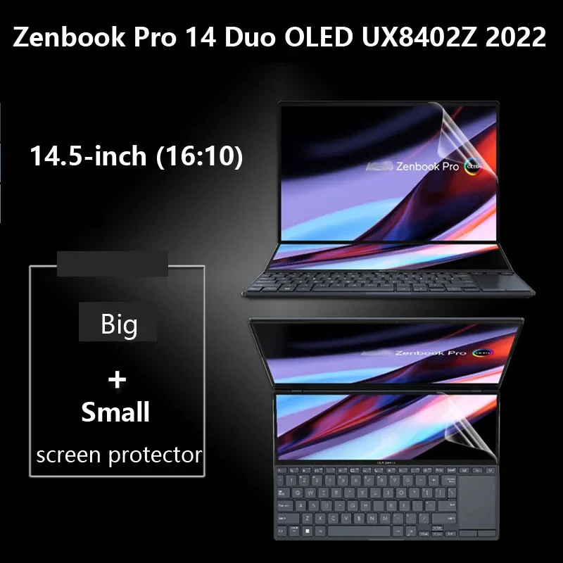 Schermo Di Copertura Antigraffio + Schermo Piccolo + Protezione Per Tastiera Per Asus Zenbook Pro 14 Duo Oled Muslimate 2022 14.5 Pollici