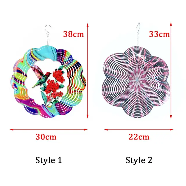 Beltéri Kültéri Üreges Ki Out Kerti Dekoráció Udvari Szél Hangjelzés Fonó Szélfogók Lógó Dísz - Image 6