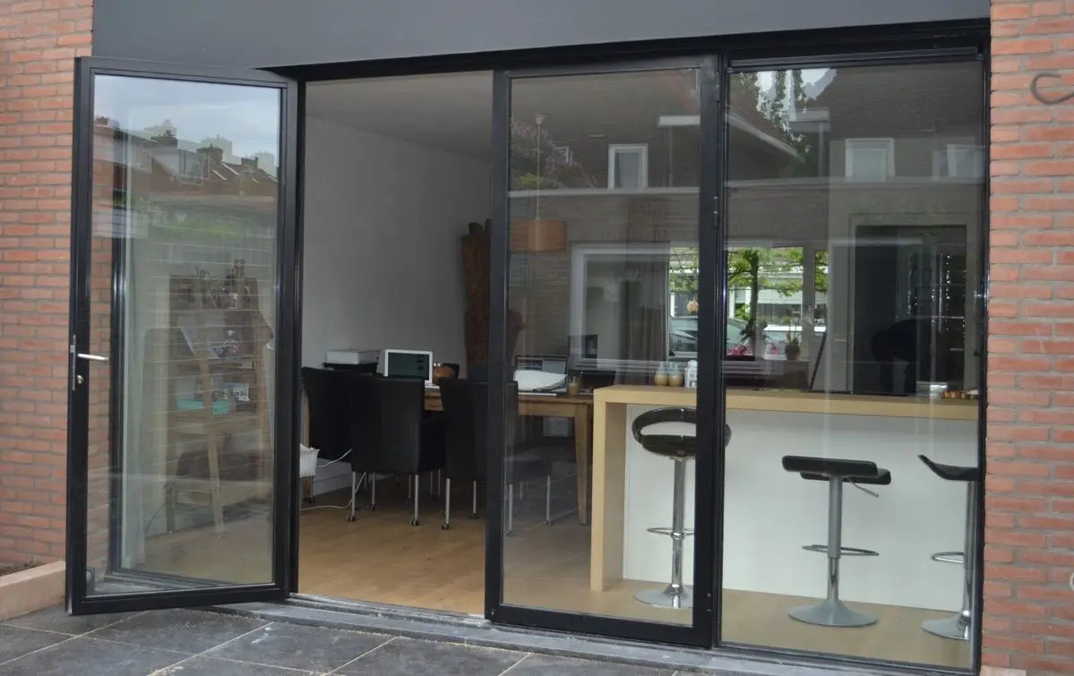 Aluminum Alloy Doors for Home Design Patio Double Tempered Glass Door for Shower Room Bedroom French Frame Casement Door