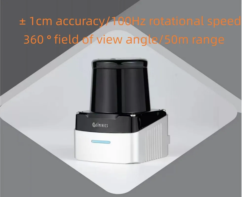 Фото Уличный LiDAR-датчик SIMINICS PAVO2 100 Гц 50 м TOF для навигации роботов и обхода препятствий, интеллектуальная транспортировка №2