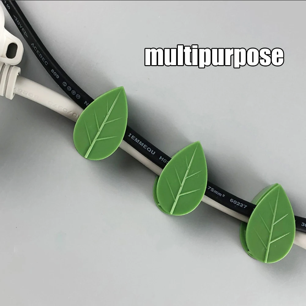 Plant Clips 10/20/30Pcs Climbing Wall Fixer Leaf Type Green Invisible Fixing Device Vine Fastener Snap Traction Shaping