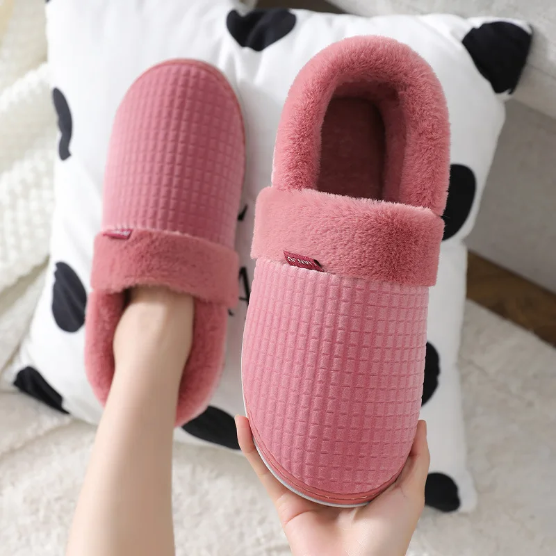 Pantofole da casa per uomo donna inverno Furry Slides femminile Indoor peluche antiscivolo camera da letto caldo maschio infradito coppie scarpe morbide