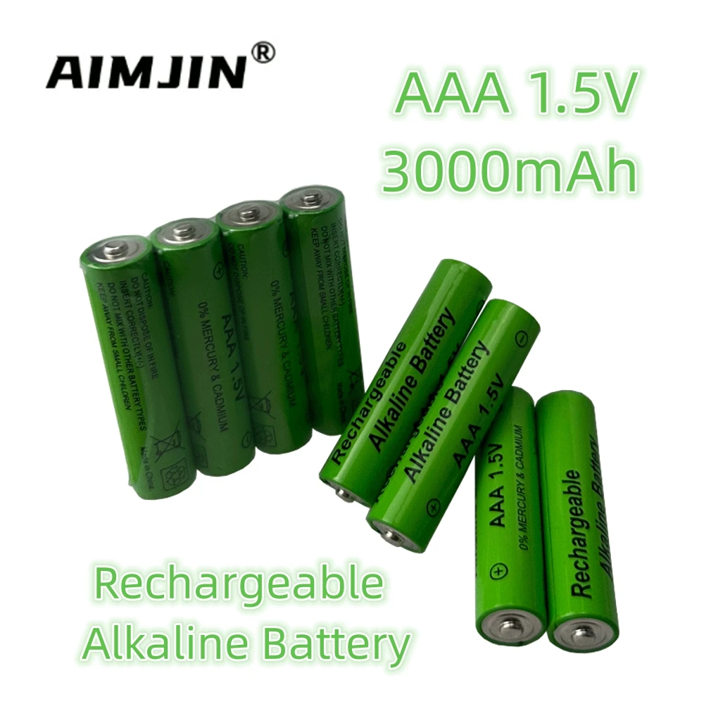 

1-12pcs 1.5V AAA 3000mAh Rechargeable battery NI-MH for Clocks mice computers toys so on free shipping