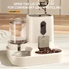 2-in-1 automatic cat food and water dispenser