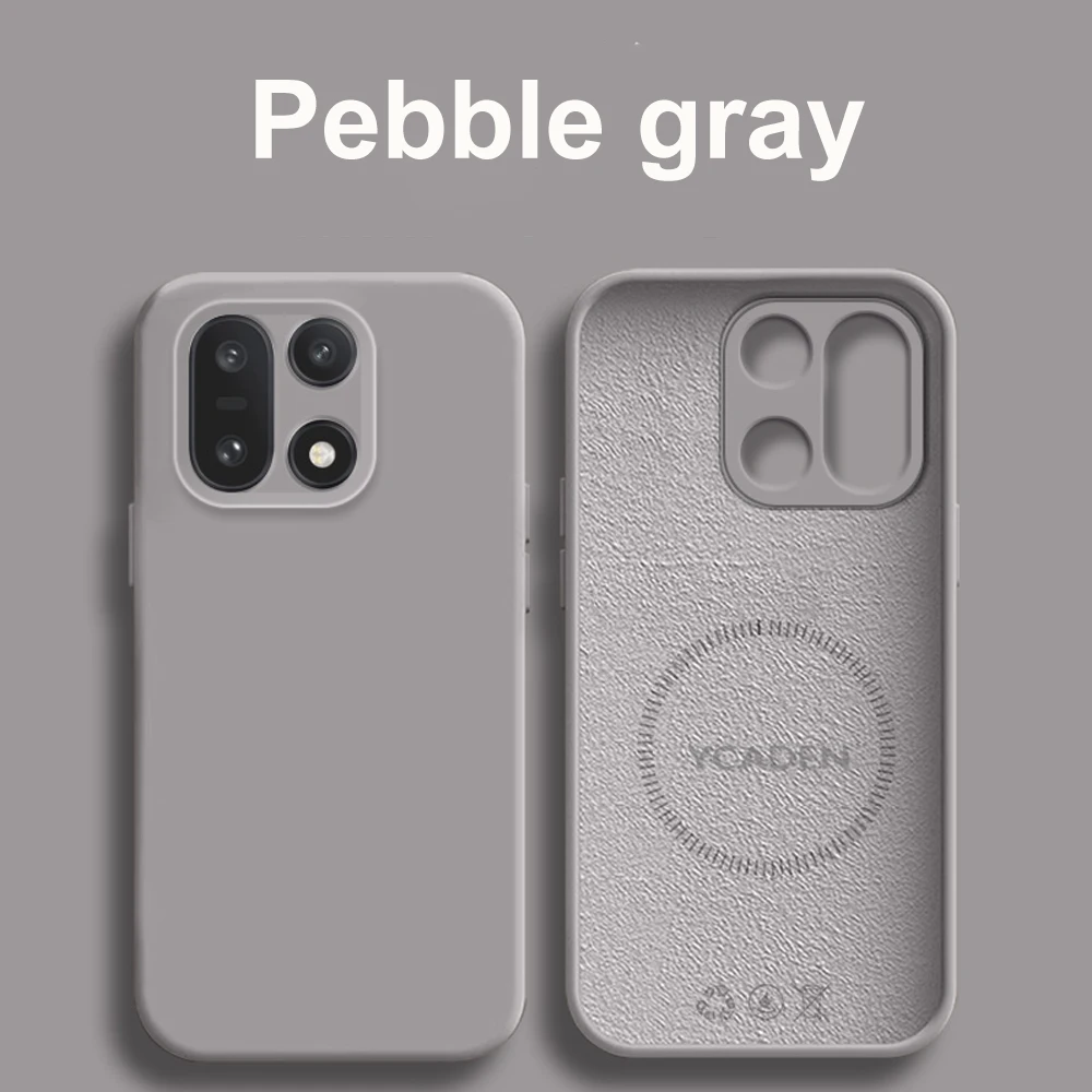 Premium Liquid Silicone Magnetic Case - Shockproof & Wireless Charging Compatible Back Cover