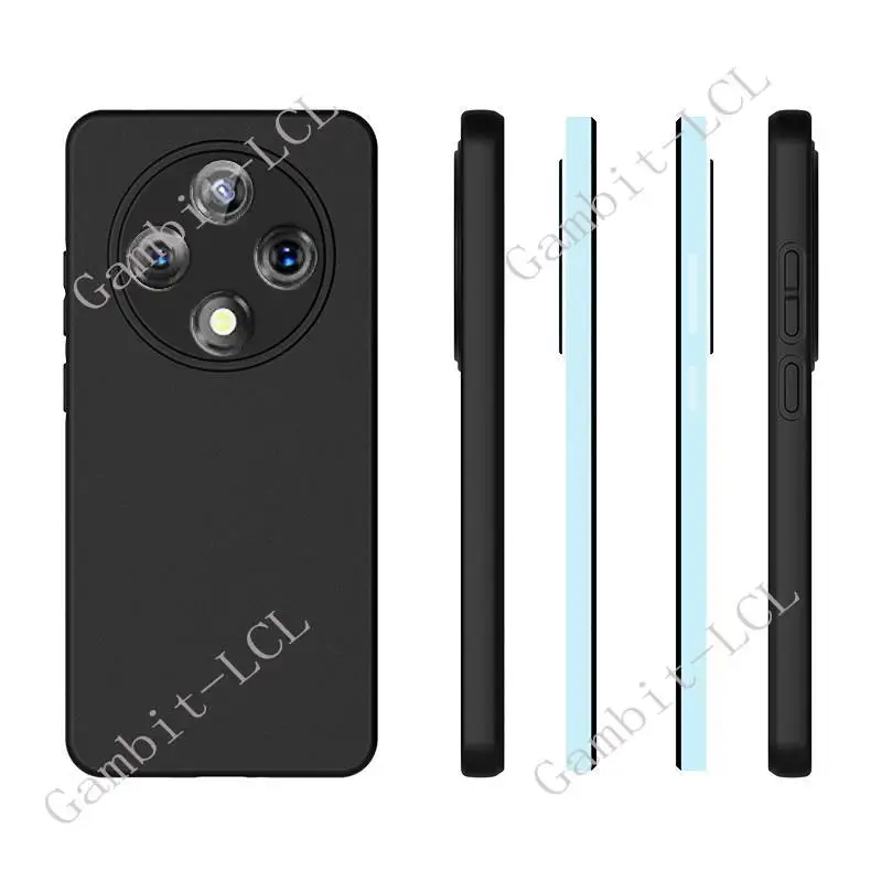 Enhanced Silicone Shockproof Phone Case for OPPO Reno12 - Soft TPU Protective Back Cover