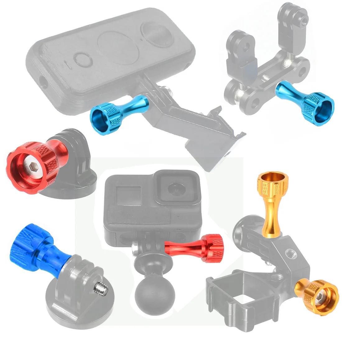 M5 Thumb Screw No Bolt Nut for Action Camerar for GoPro DJI Action For Insta360