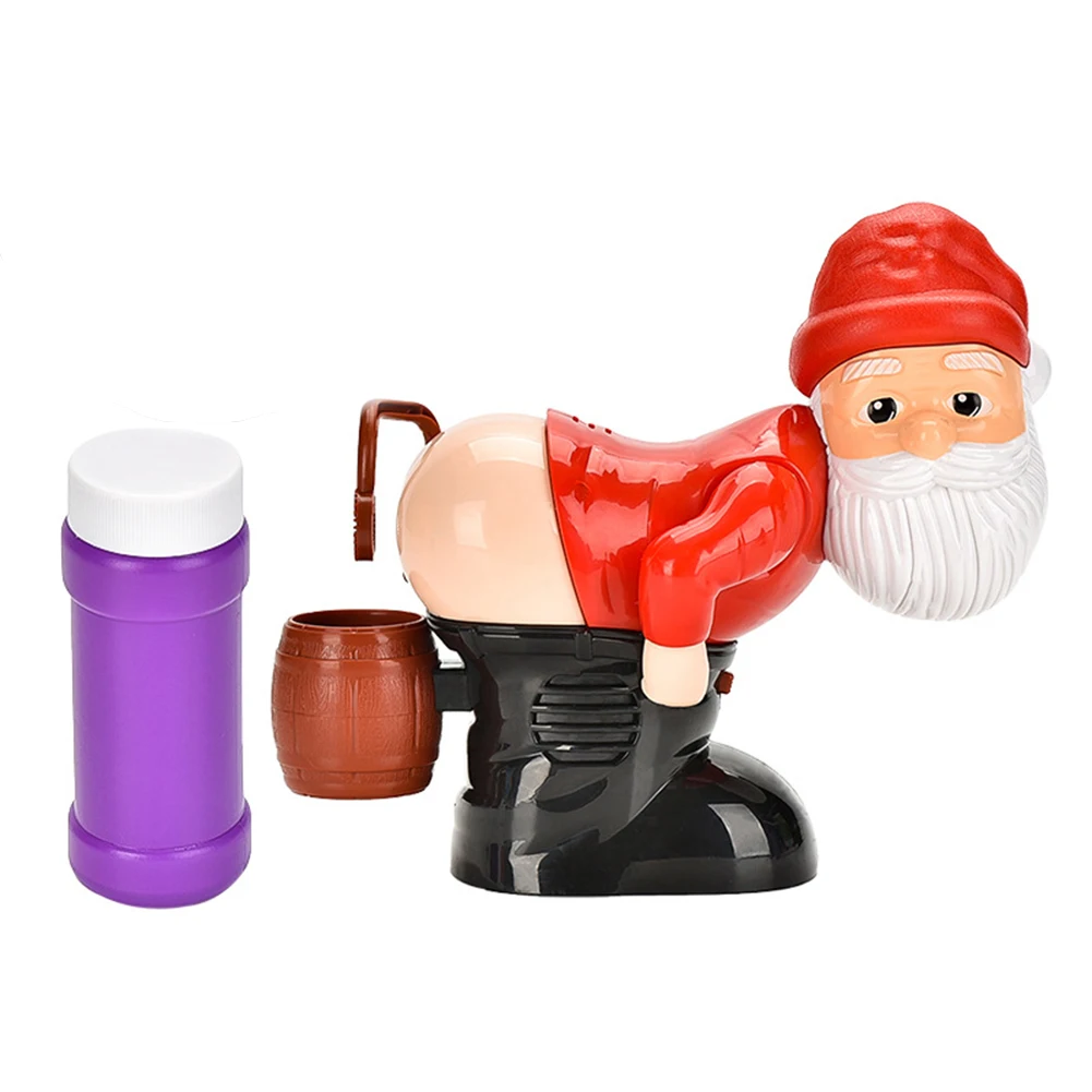Christmas Butt Bubble Machine Music & Light Gnomes Farting Bubble Toy Novelty Xmas Gift Boys Girls