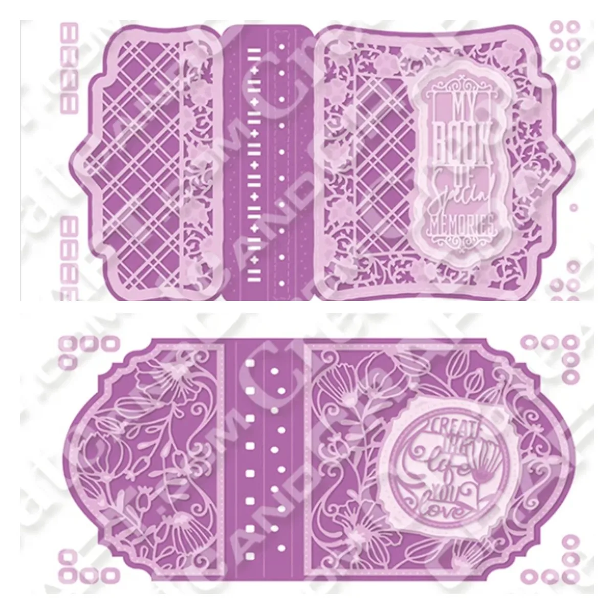 Pattern Grid Metal Cutting Dies New Arrival 2022 Scrapbook Diary