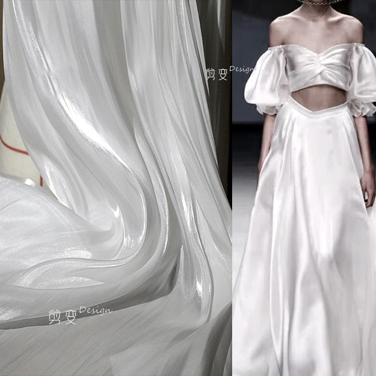 

Ткань для рукоделия, гладкая атласная блестящая дизайнерская ткань высокого качества