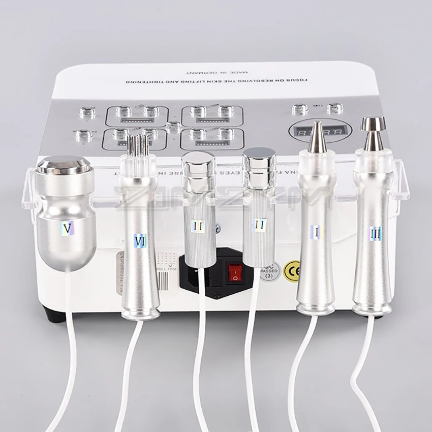 Portable Ultrasound Oxygen Facial Skin Care Beauty machine 6 handles Face and Eyes Sculpture Machine