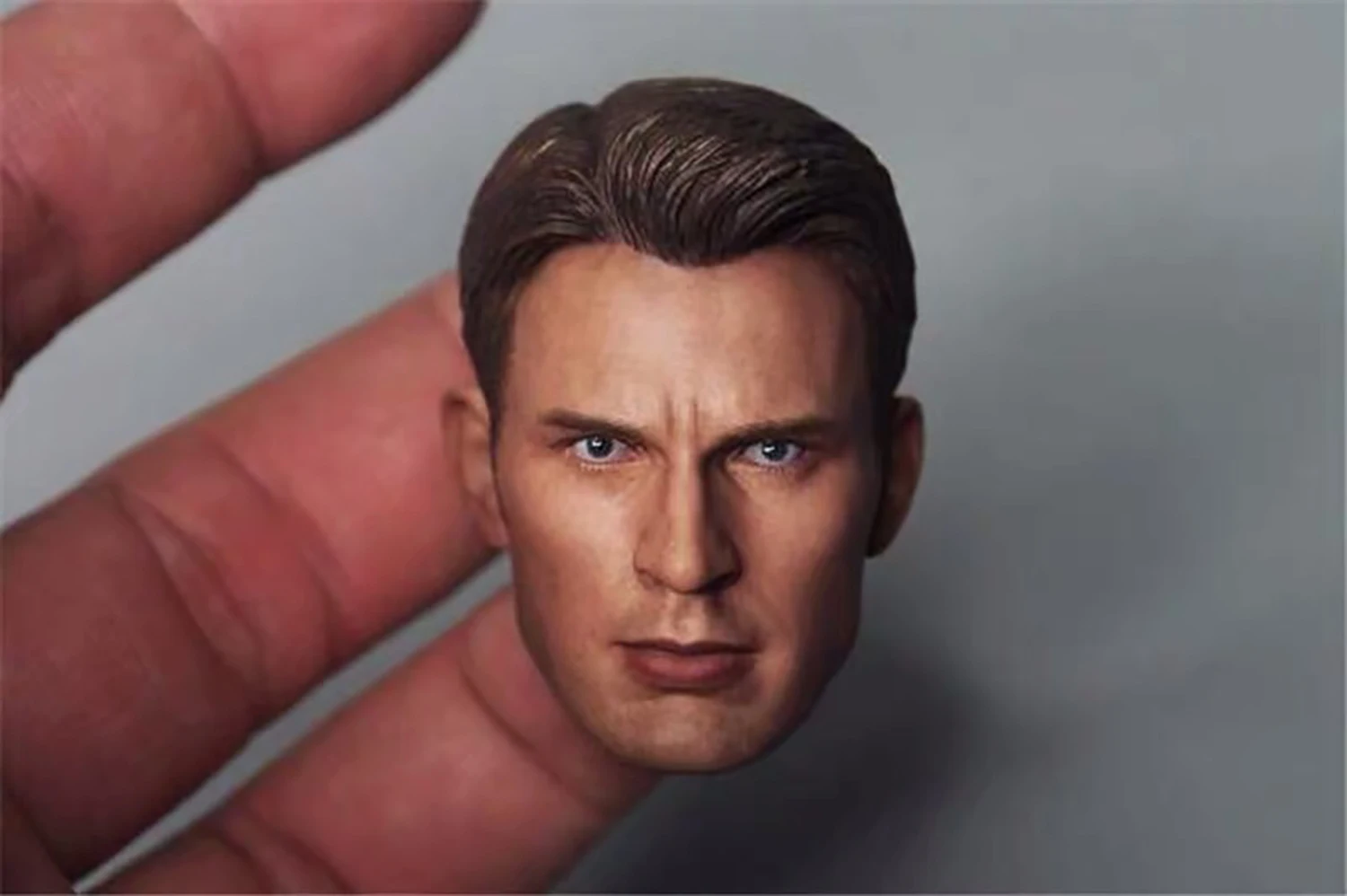 

1/6 No Neck Captain Man Chris Evans Rogers Head Carving For 12" Hot Toys Action Figure Body