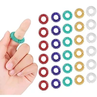 5-15pcs Acupressure Rings Spiky Sensory Finger Rings Set for Teens  Adults Stress Reducer Massager Stress Relief Fidget Toys 1