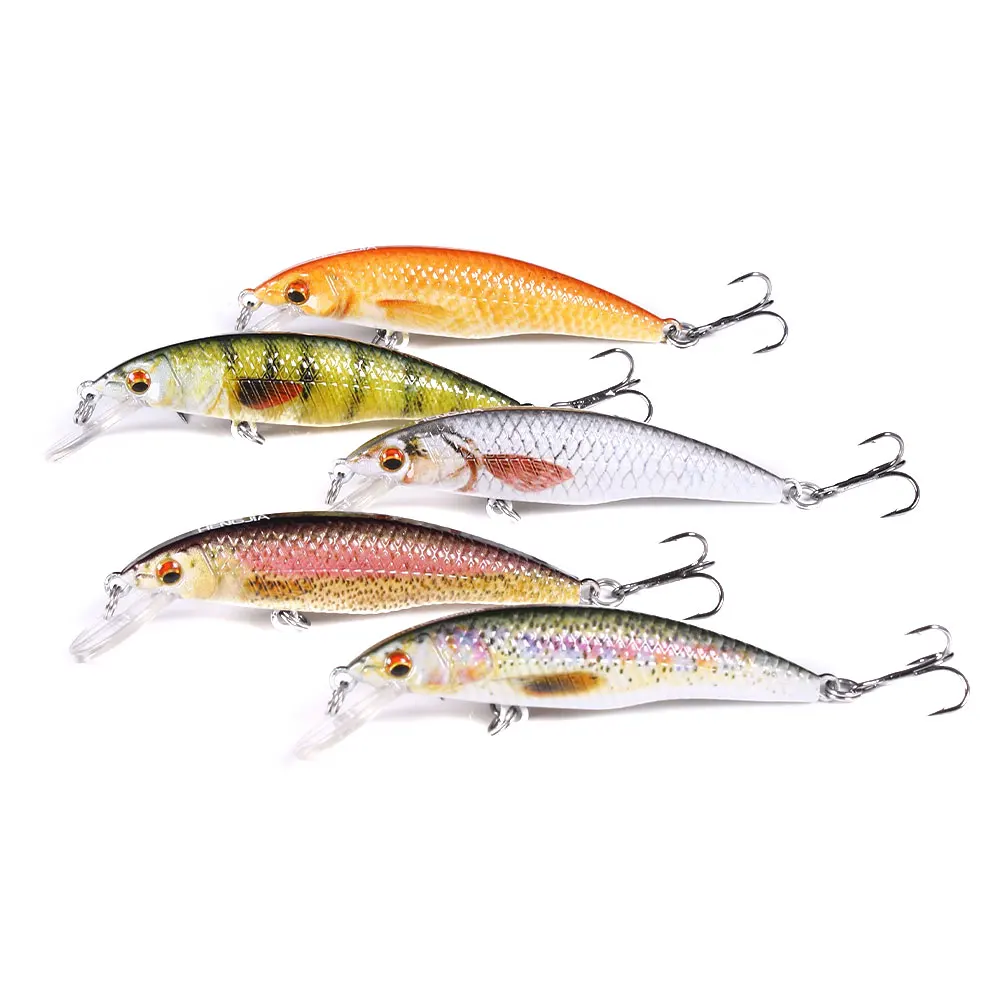 

1Pcs Hengjia Minnow Floating Fishing Lure 8CM 7G Artificial Hard Bait Pike Bass Trout Jerkbait River Wobbler Tackle