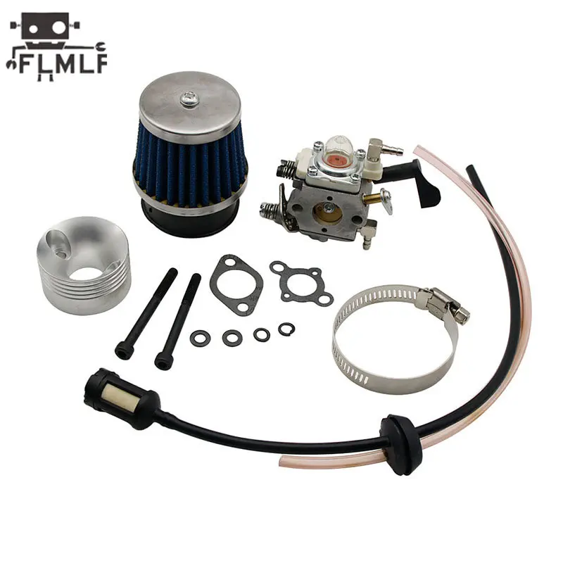 thumbnail interactive-video image 1 of 35cc 4-Bolt RC Car Engine With Carburetor Kit - For 1/5 Scale HPI Rovan Baja Losi 5ive-T DBXL 1 of 10