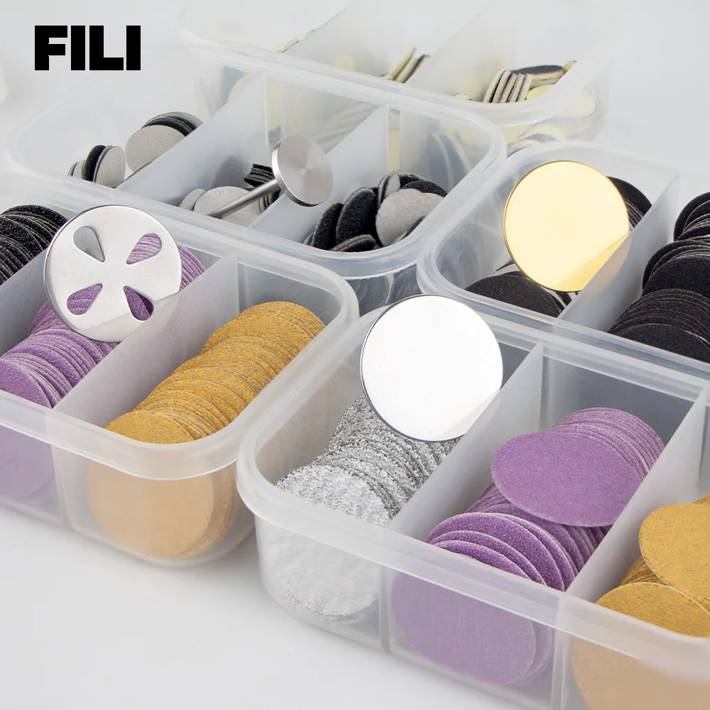 

2023 New FILI Callus Hard Dead Skin Pedicure Replaceable Sanding Paper with 25mm Pedicure Disc Kit Set For Electric Foot File