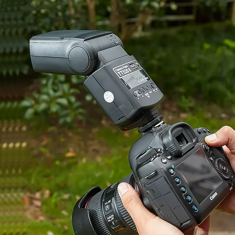 Godox TT520II 카메라 플래시 (캐논, 니콘, 펜탁스, 올림푸스 DSLR 카메라용, 433MHz 무선 신호 내장)